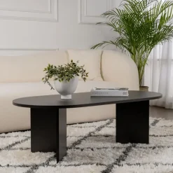 Salontafels-Calicosy - Salontafel IRIS - Zwarte eik - 39,8x119x60 cm