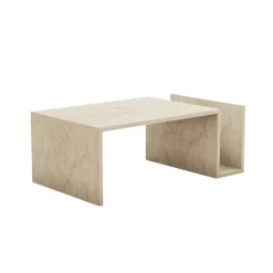Salontafels-Calicosy - Salontafel MEMO - Travertijn - 32,4x86,8x50 cm