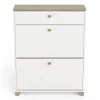 Calicosy - Schoenenkast IZZY - Wit - 104,3x80,8x24,4 cm