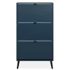 Calicosy - Schoenenkast VIGO - Alby blauw / zwart - 125x70x24 cm