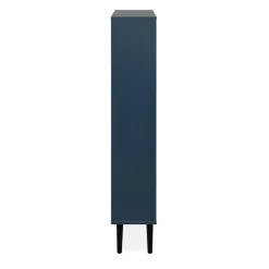 Calicosy - Schoenenkast VIGO - Alby blauw / zwart - 125x70x24 cm