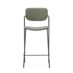 Calicosy - Set van 2 krukken met zwarte MAIKA - 51x44x66 cm