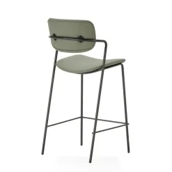 Calicosy - Set van 2 krukken met zwarte MAIKA - 51x44x66 cm