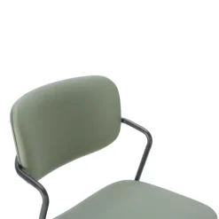 Calicosy - Set van 2 krukken met zwarte MAIKA - 51x44x66 cm