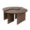 Salontafels-Calicosy - Set van 2 salontafels MOIRA - 90x90x41 cm