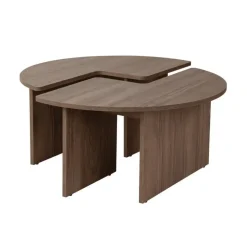 Salontafels-Calicosy - Set van 2 salontafels MOIRA - 90x90x41 cm