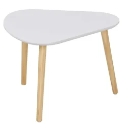 Salontafels-Calicosy - Set van 3 salontafels - Wit - 42x103x50 cm