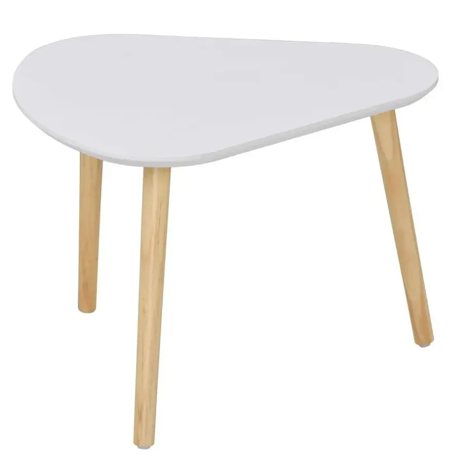 Salontafels-Calicosy - Set van 3 salontafels - Wit - 42x103x50 cm