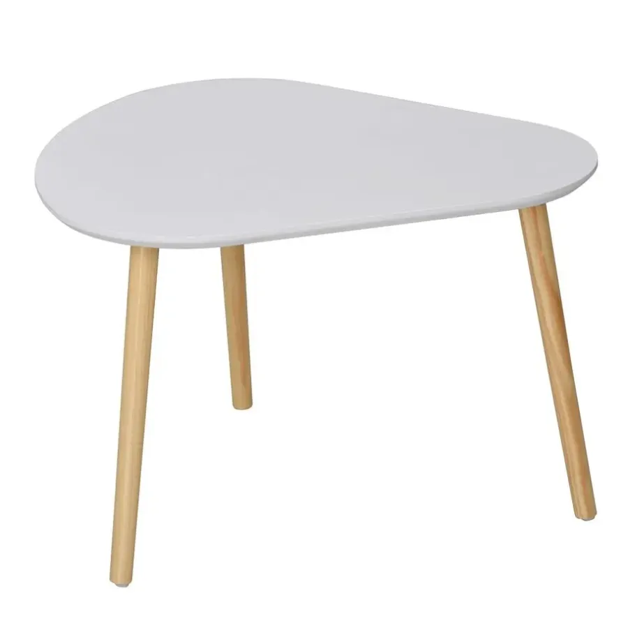 Salontafels-Calicosy - Set van 3 salontafels - Wit - 42x103x50 cm