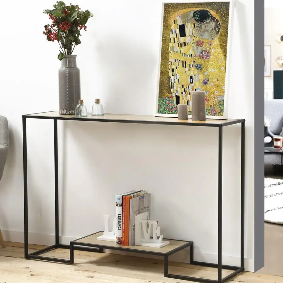 Sidetables-Calicosy - Sidetable - Eikenhouten decor - 80x120x
