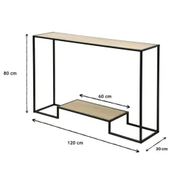 Sidetables-Calicosy - Sidetable - Eikenhouten decor - 80x120x