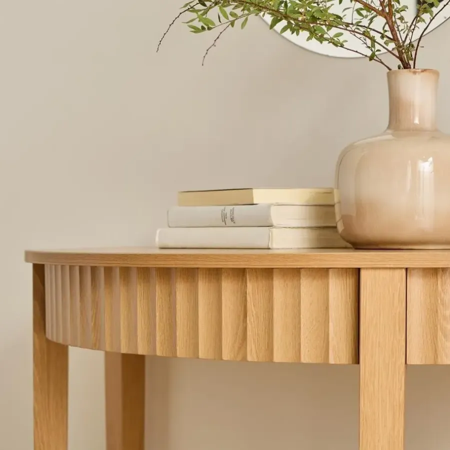 Sidetables-Calicosy - Sidetable BOLOGNE - Licht hout - 76x100x40 cm