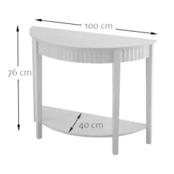 Sidetables-Calicosy - Sidetable BOLOGNE - Licht hout - 76x100x40 cm