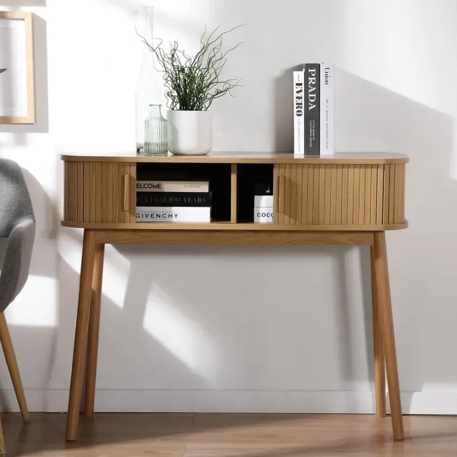 Calicosy - Sidetable ERNEST - Licht hout - 80,5x100x35 cm