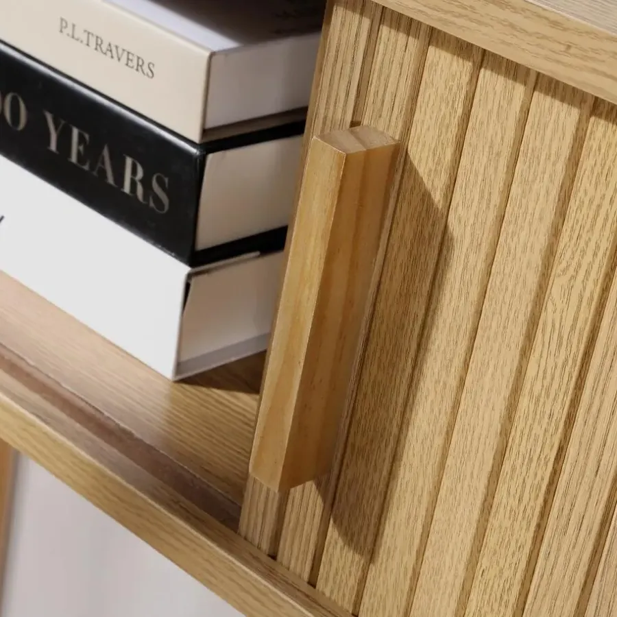 Calicosy - Sidetable ERNEST - Licht hout - 80,5x100x35 cm