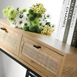 Sidetables-Calicosy - Sidetable JAYA - Licht hout - 80x100x35 cm