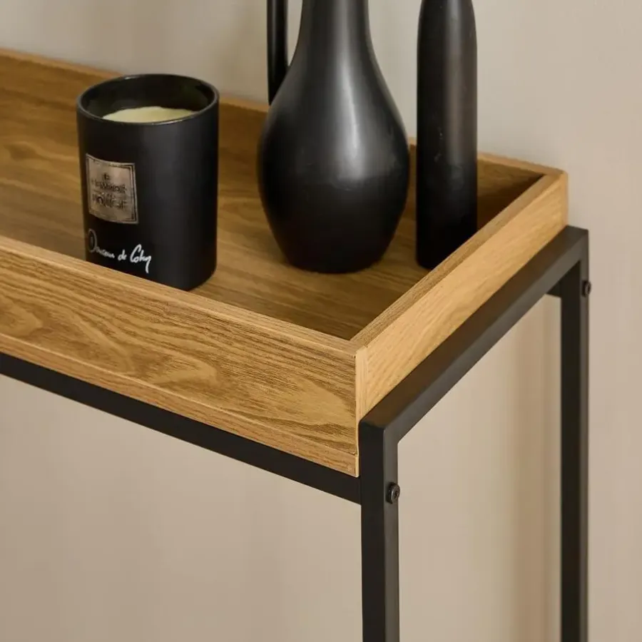 Calicosy - Sidetable JESSIE - Licht hout - 90x100x30 cm