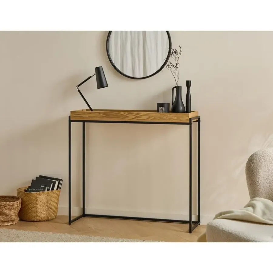 Calicosy - Sidetable JESSIE - Licht hout - 90x100x30 cm