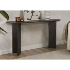 Calicosy - Sidetable SIRA - Zwart hout - 75x150x35 cm