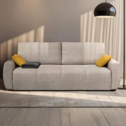Slaapbanken|Slaapbanken-Calicosy - Slaapbank ALBA - Beige - 76x246x112 cm