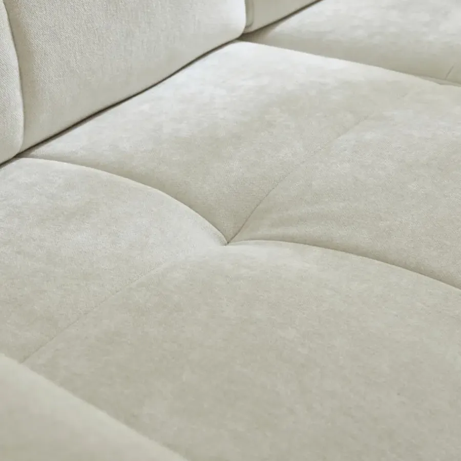 Slaapbanken|Slaapbanken-Calicosy - Slaapbank CAMERON - Beige - 84x207x102 cm