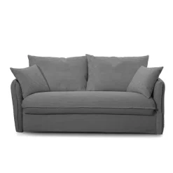 Slaapbanken|Slaapbanken-Calicosy - Slaapbank MIRA - Antraciet grijs - 90x185x104 cm