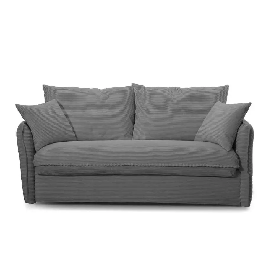 Slaapbanken|Slaapbanken-Calicosy - Slaapbank MIRA - Antraciet grijs - 90x185x104 cm