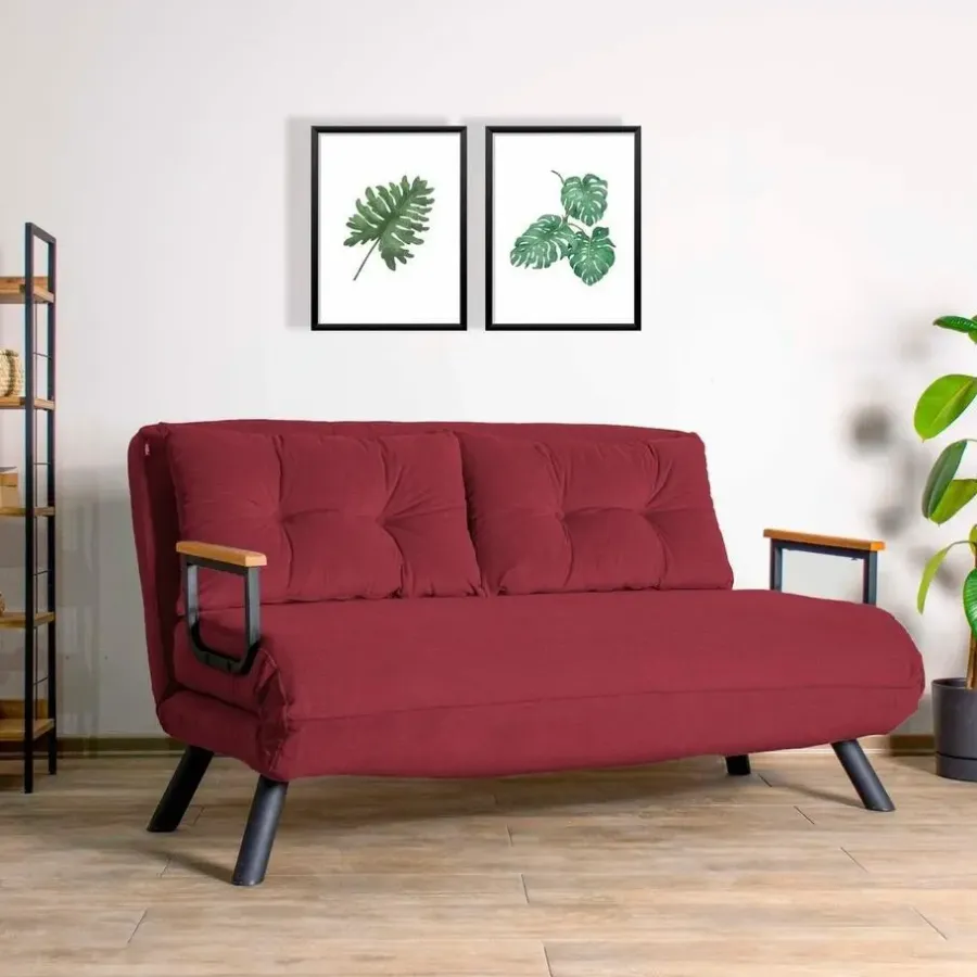 Slaapbanken|Slaapbanken-Calicosy - Slaapbank voor 2 personen SANDO - 50x133x41 cm