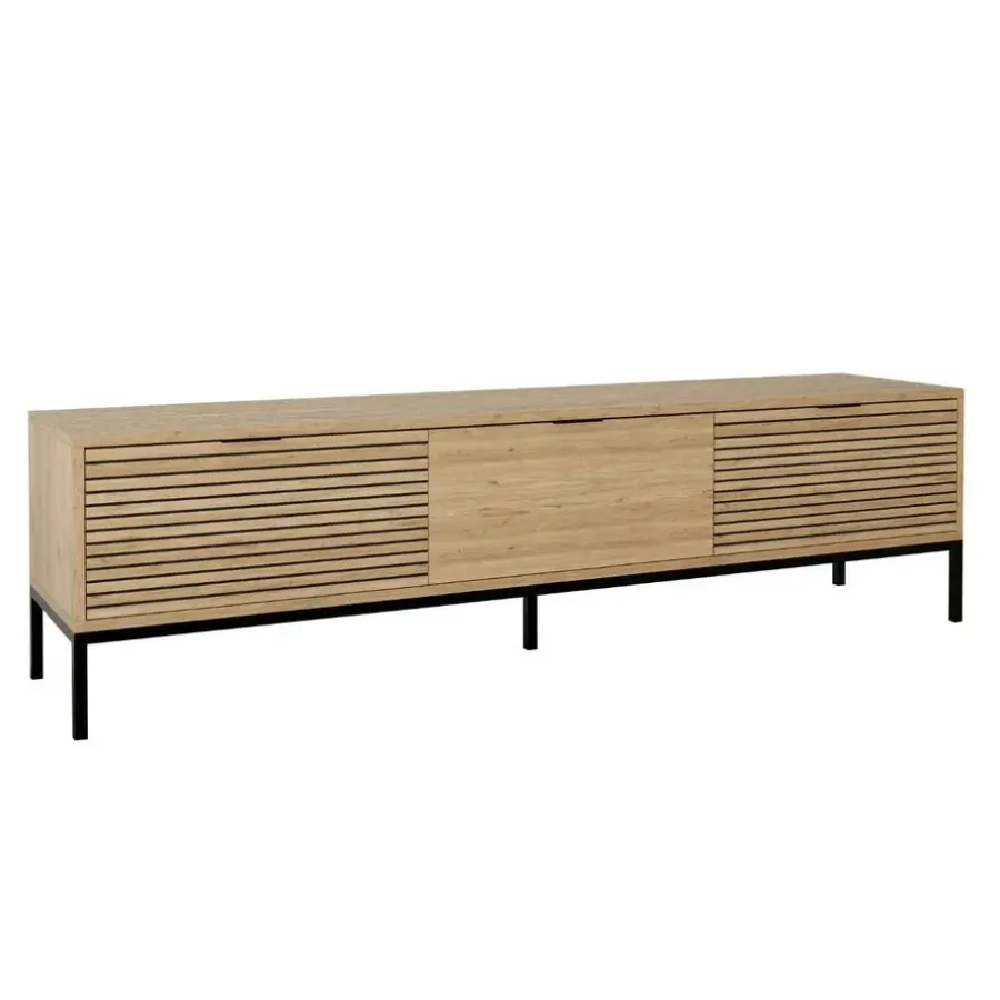 Tv Meubels-Calicosy - TV-Meubel ARIEL - Licht hout - 55x180x40 cm
