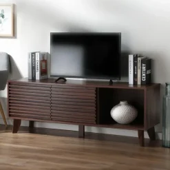 Calicosy - TV-Meubel FRIBOURG - Donker hout - 51,5x135x39 cm