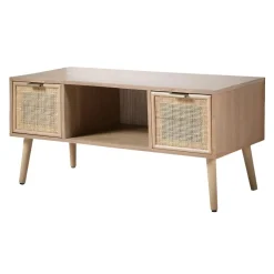 Tv Meubels-Calicosy - TV-Meubel MIYA - Licht hout - 45x100x42 cm