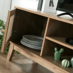 Tv Meubels-Calicosy - TV-Meubel PALMO - Licht hout - 49x140x39 cm