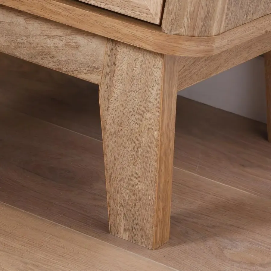 Tv Meubels-Calicosy - TV-Meubel PALMO - Licht hout - 49x140x39 cm