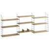 Wandplanken-Calicosy - Wandrek LABA - Licht hout - 85x216x20 cm