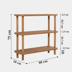 Calicosy - Wandrek STEP - Licht hout - 75x80x28 cm