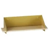 Wandplanken-Calicosy - Wandrek WREN - Goud/Hout - 20x60x19 cm