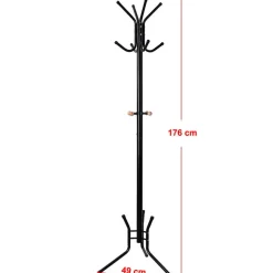 Songmics CALICOSY - Zwarte - - 49x178x49 cm