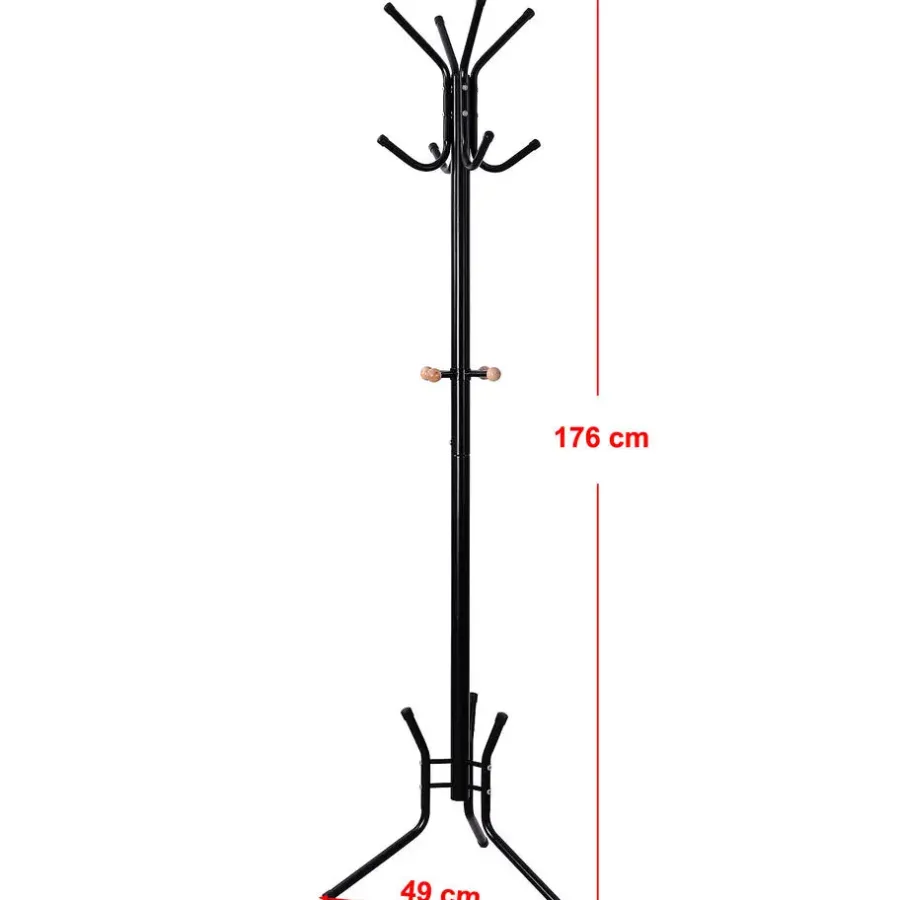 Songmics CALICOSY - Zwarte - - 49x178x49 cm