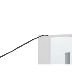 Spiegelkasten-Beliani CAMERON - Badkamermeubel - Wit - Multiplex