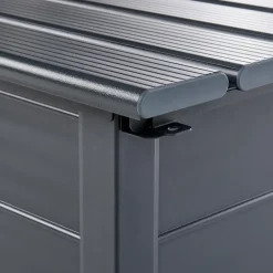 Leen Bakker CAMPALTO - Kussenbox - Donkergrijs - 113 x 50 cm - Aluminium