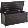 Kussenboxen-Leen Bakker CAMPALTO - Kussenbox - Donkerbruin - 113 x 50 cm - Aluminium