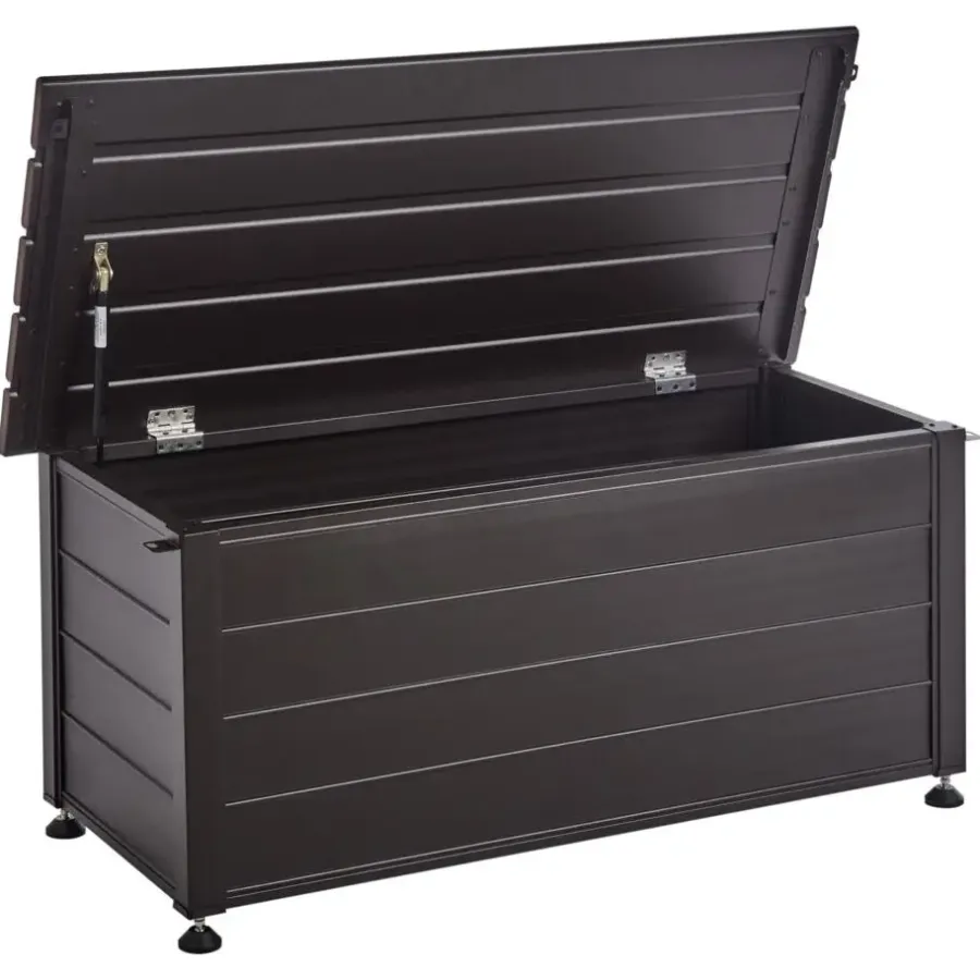 Kussenboxen-Leen Bakker CAMPALTO - Kussenbox - Donkerbruin - 113 x 50 cm - Aluminium