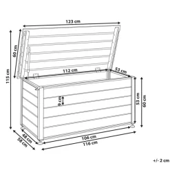 Leen Bakker CAMPALTO - Kussenbox - Wit - 123 x 60 cm - Aluminium