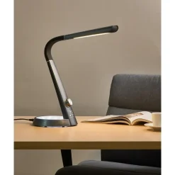 Bureaulampen|Bureaulampen-Leen Bakker CANOPUS - Bureaulamp LED - Zwart - Synthetisch materiaal