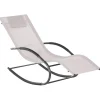 Ligbedden-Beliani CARANO II - Strandstoel - Beige - Staal