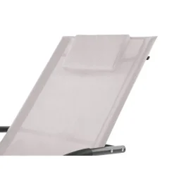 Ligbedden-Beliani CARANO II - Strandstoel - Beige - Staal