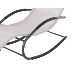 Ligbedden-Beliani CARANO II - Strandstoel - Beige - Staal