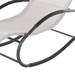 Ligbedden-Beliani CARANO II - Strandstoel - Beige - Staal