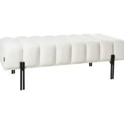 Leen Bakker CAREY - Bankje - Gebroken wit - Polyester