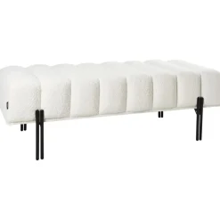 Leen Bakker CAREY - Bankje - Gebroken wit - Polyester